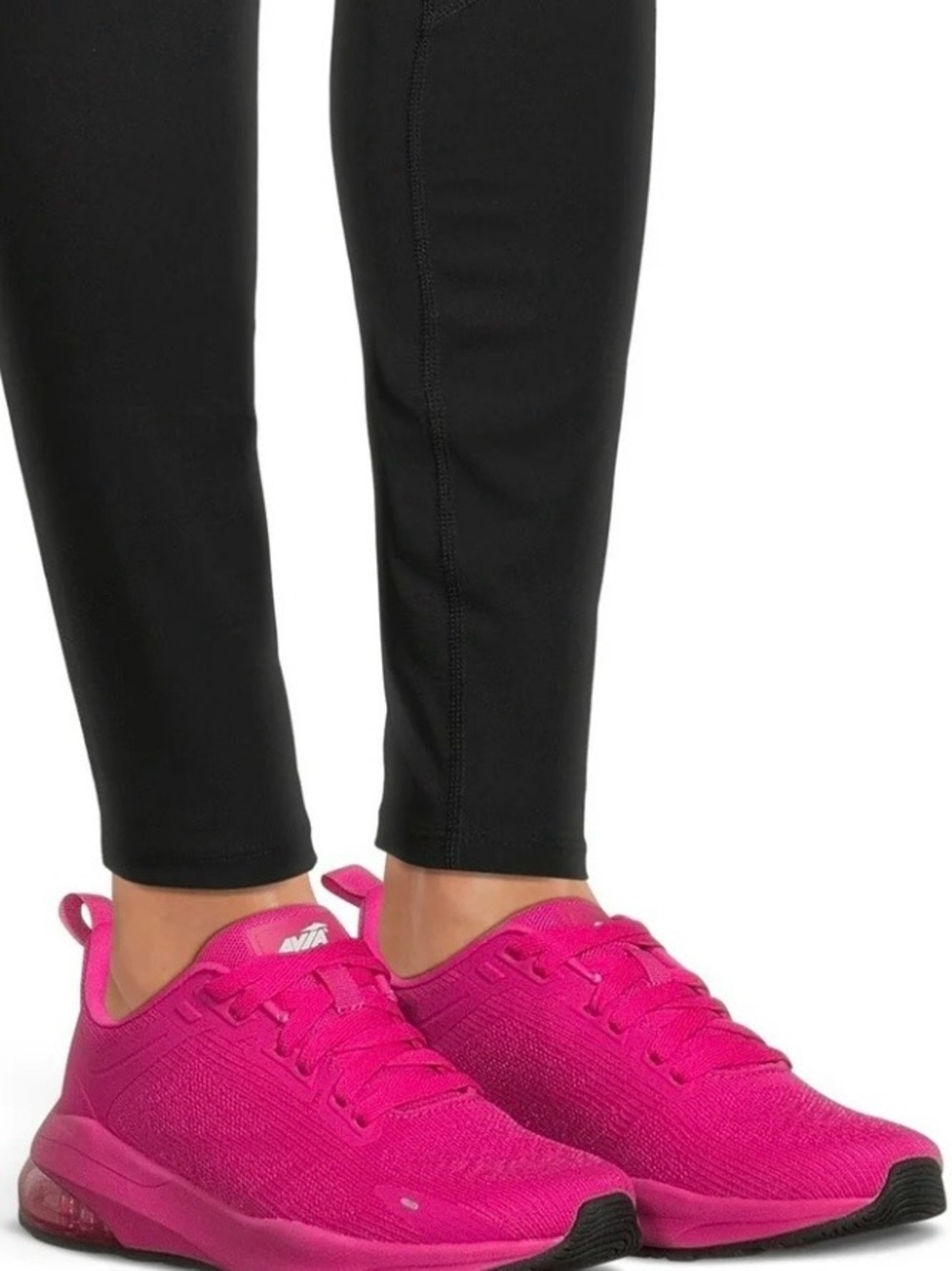 Avia Air Athletic Lace-Up Running Shoes with Breathable Mesh in Hot Pink